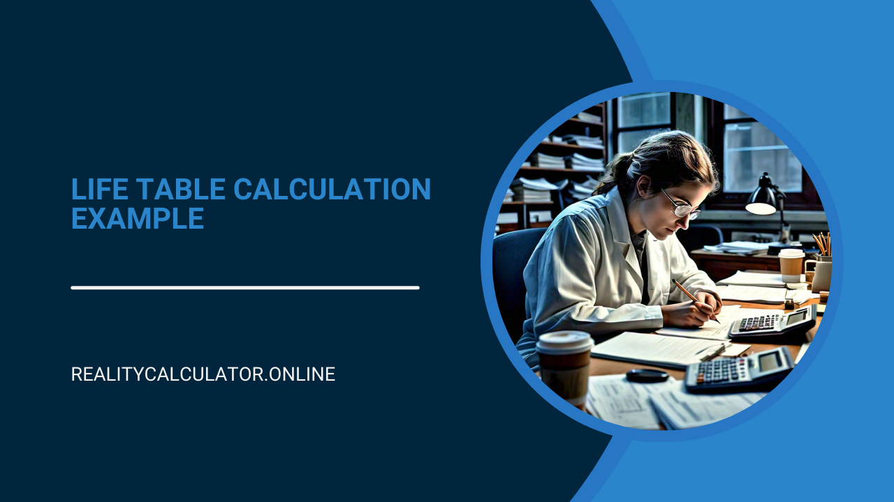 Life Table Calculation Example