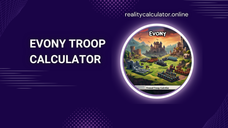 Evony Troop Calculator